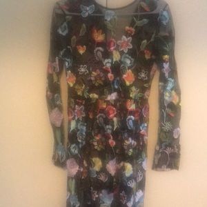 Mesh flower dress